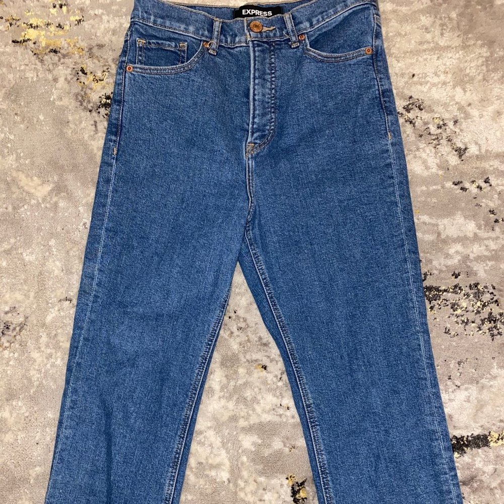 Super High Waisted Mom Jeans Express